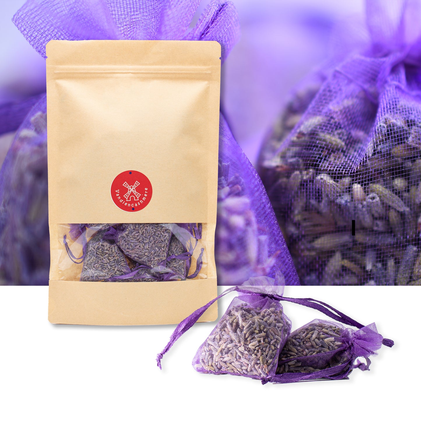 Lavendel geurzakjes, donkerpaars 10 x 3 gram. NU €3,50 KORTING bij checkout!!