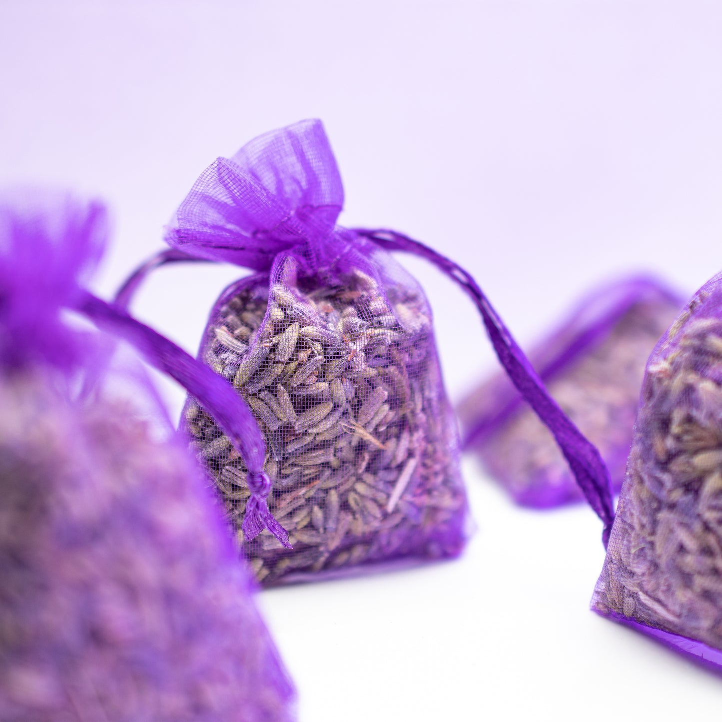 Lavendel geurzakjes , donkerpaars, 5 x 9 gram. NU €3,50 KORTING bij checkout!!