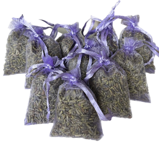 Lavendel geurzakjes, lila 10 x 3 gram. NU €3,50 KORTING bij checkout!!