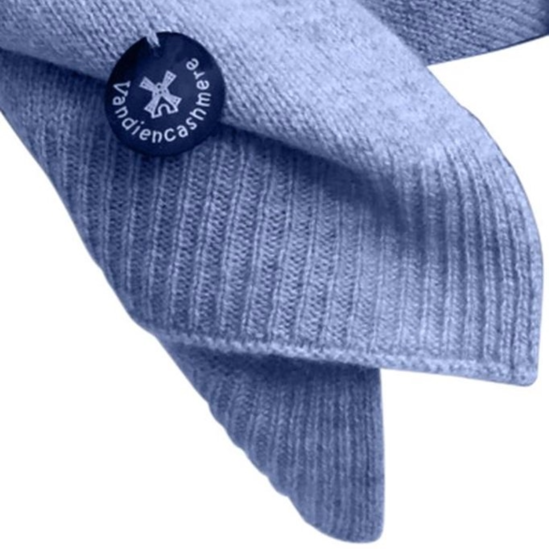 Cashmere Classic Travel Wrap,  Mixed Blue