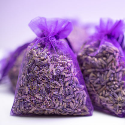 Lavendel geurzakjes, donkerpaars 10 x 3 gram. NU €3,50 KORTING bij checkout!!