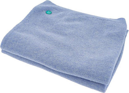 Cashmere Classic Travel Wrap, Mixed Blue